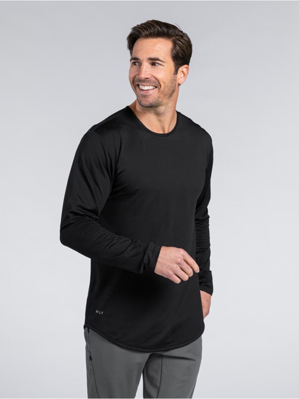 NWT BYLT Men's Lightweight Performance+ Drop-Cut Long Sleeve Shirt Size XL - Picture 6 of 8